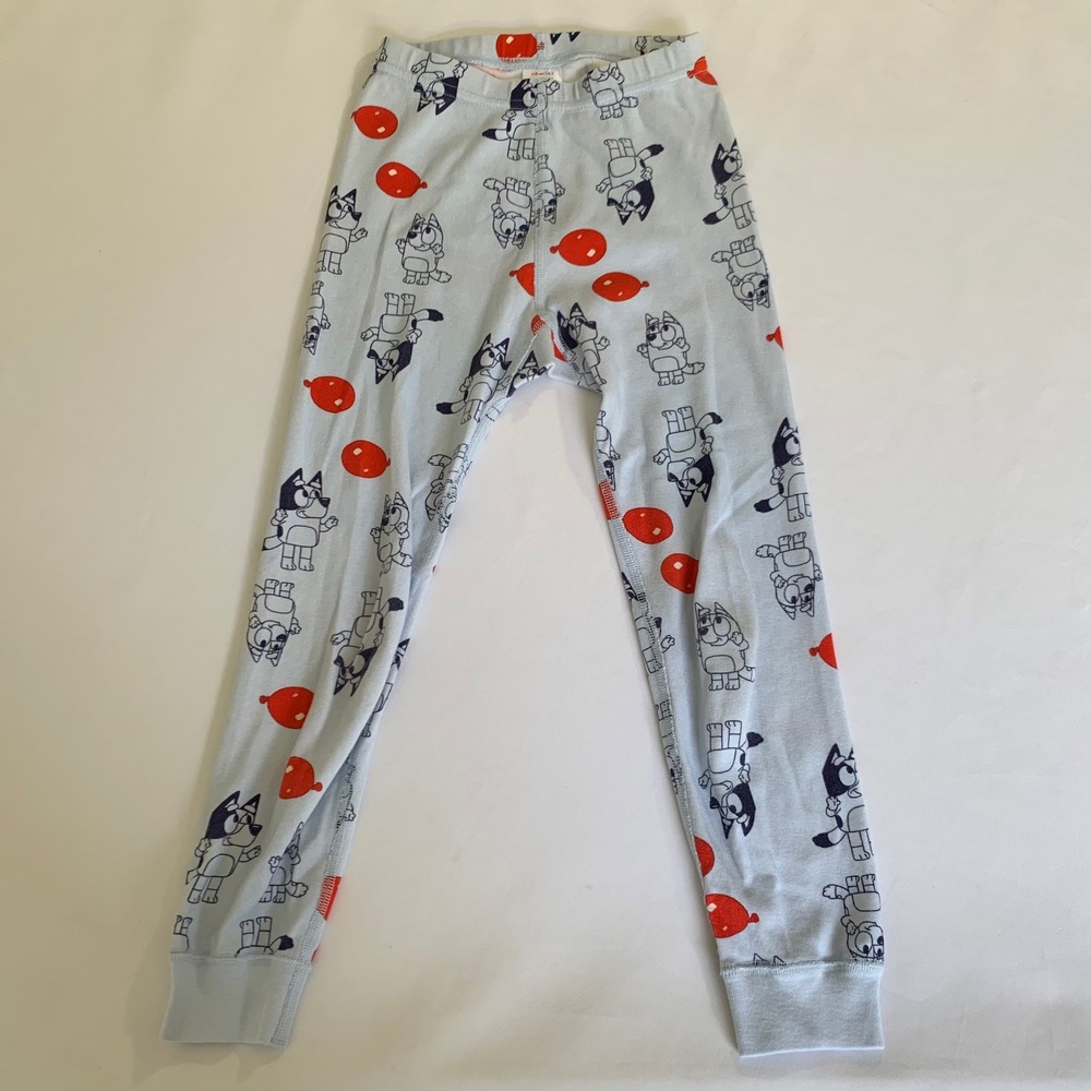 Hanna Andersson Bluey Pajama Pants Kids Size 5‎ Organic Cotton Stretch Kidcore